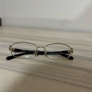 Coach gold and black prescription glasses
